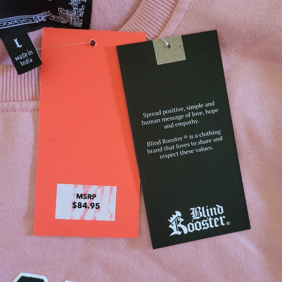 Blind😎 Rooster🐓 "Los Angeles California"🌴 Graphic Sweatshirt - NWT - Picture 15 of 15